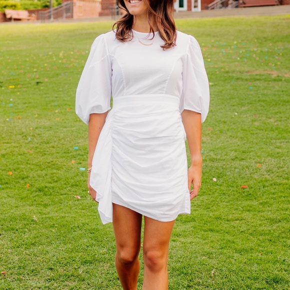 RHODE Pia Dress in White Size XS - Picture 13 of 14